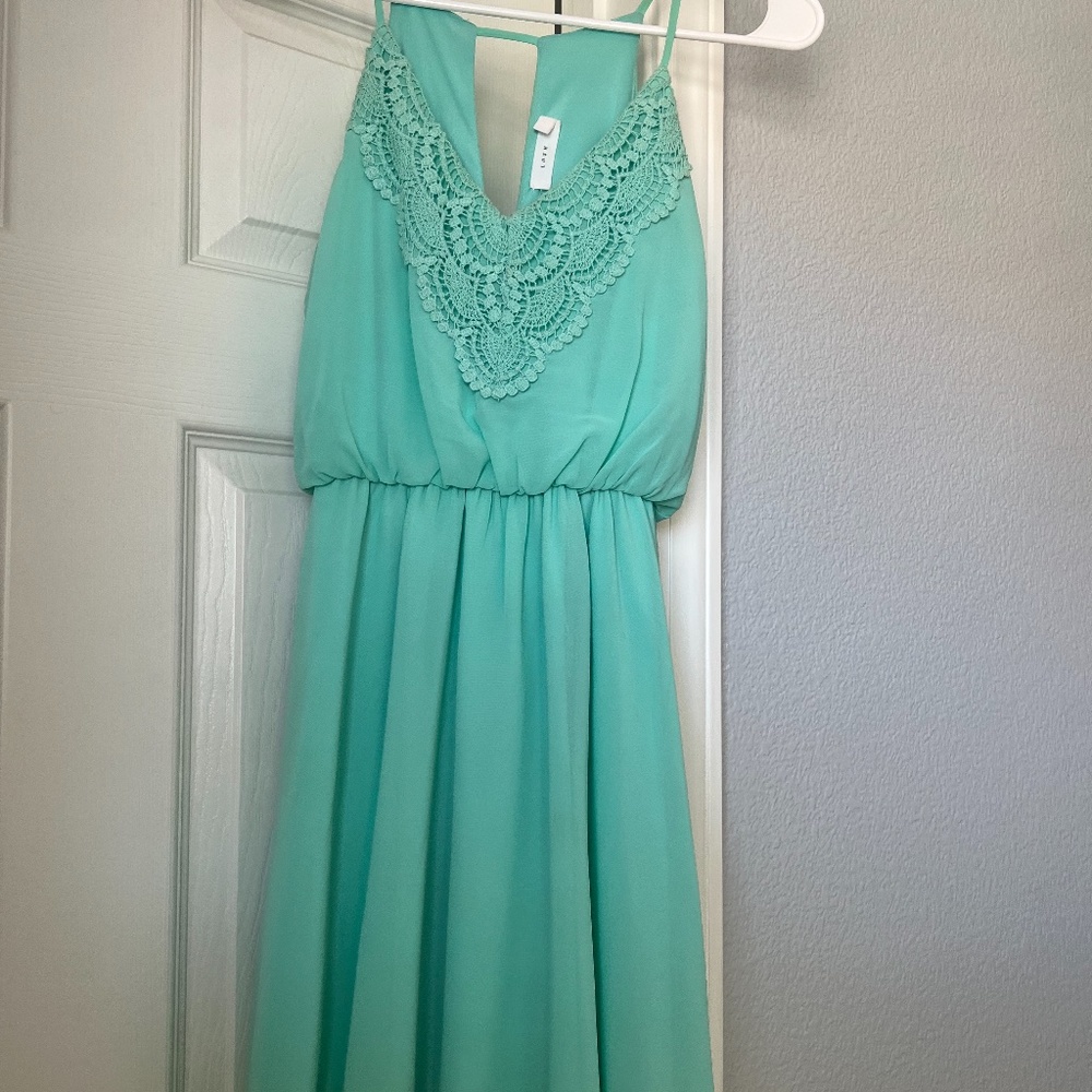 Lush baby doll dress from Nordstrom’s, Size XS, Color: Turquoise